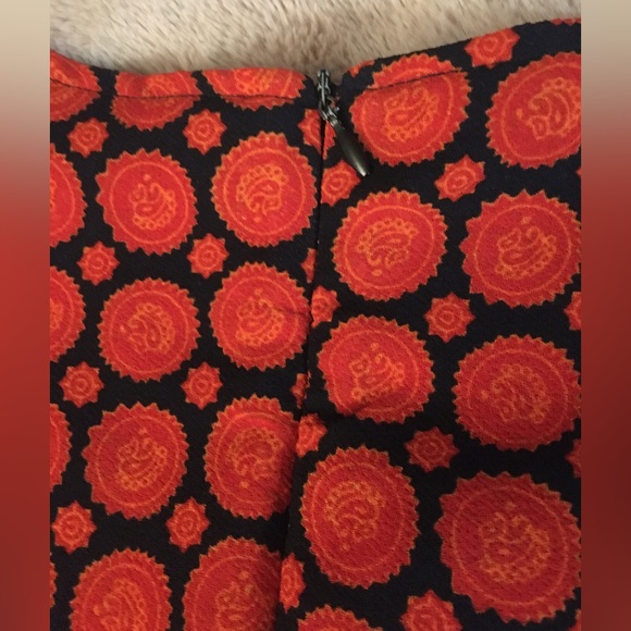 Gorgeous orange/red structured Anonyme dress - Picture 5 of 10